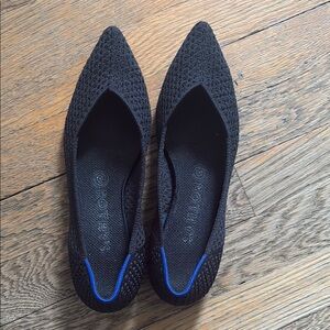 Rothy's Black and Blue Knit Flats-Lightly Used